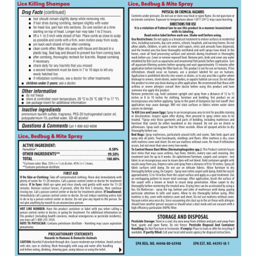 Kroger® Complete Lice Treatment Kit Perspective: back
