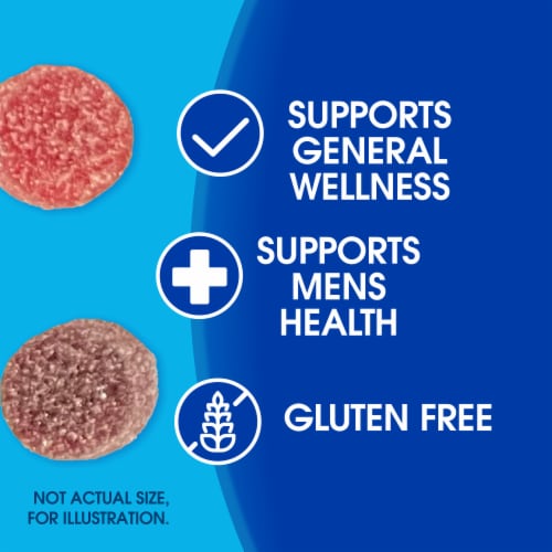 Kroger® Men's Multivitamin Gummies Mixed Berry & Strawberry Perspective: back