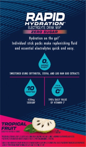 Kroger® Sugar Free Electrolyte Drink Mix Tropical Punch Perspective: back