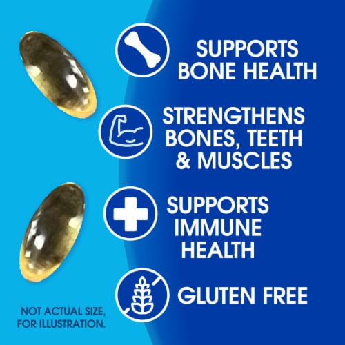 Kroger® Vitamin D3 Dietary Supplement Softgels 250 mcg Perspective: back