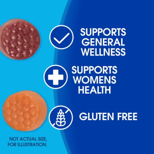 Kroger® Women's Multivitamin Mixed Berry & Strawberry Gummies Perspective: back