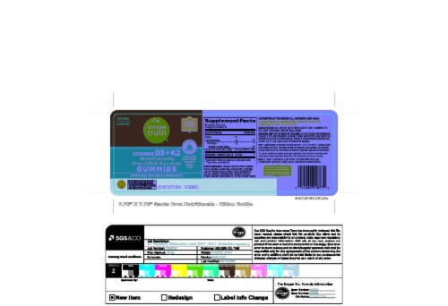 Simple Truth® Vitamins D3 + K2 Gummies Mixed Berry Perspective: back