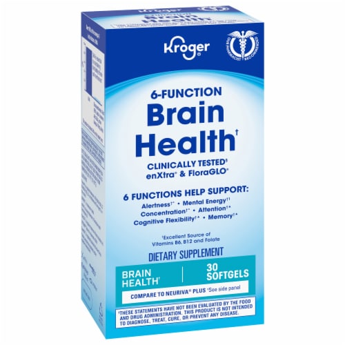 Kroger® 6-Function Brain Health Softgels Perspective: back