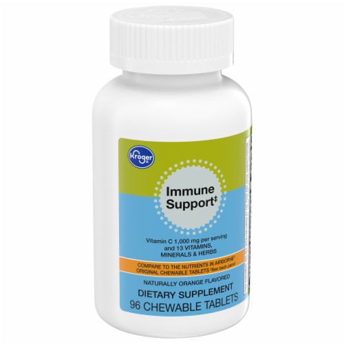 Kroger® Vitamin C 1000mg Immune Support Chewable Tablets Orange Perspective: back