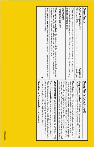 Kroger® Flushable Hemorrhoidal Medicated Wipes Perspective: back