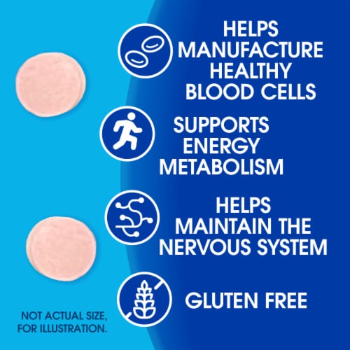 Kroger® Vitamin B12 Tablets 1000mcg Perspective: back
