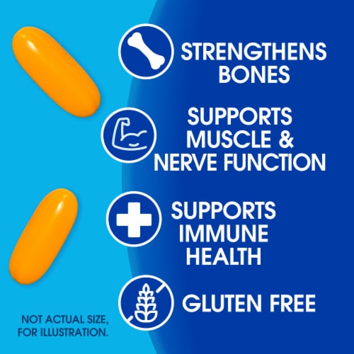 Kroger® Calcium 1200mg with Vitamin D Softgels Perspective: back