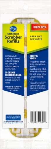 Kroger® Heavy Duty Dishwand Scrubber Refill Perspective: back