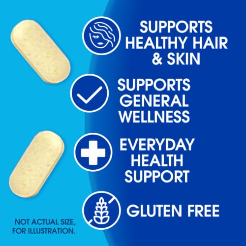 Kroger® Extra Strength Hair Skin & Nails Caplets Perspective: back