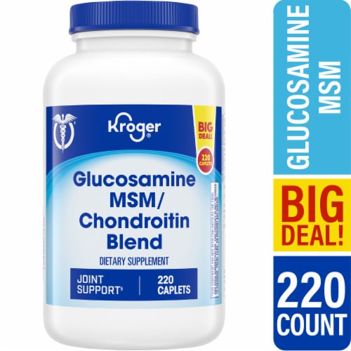Kroger® Glucosamine MSM Chondroitin Blend Caplets BIG DEAL! Perspective: back