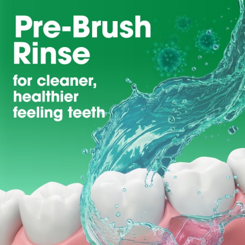 Kroger® Pre-Brush Dental Rinse Mouthwash Fresh Mint Perspective: back