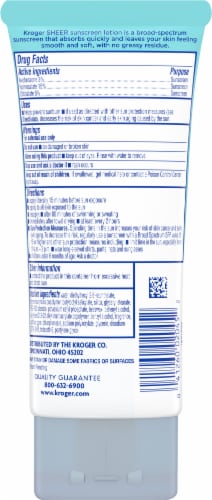 Kroger® Sheer Sunscreen SPF 100 Perspective: back