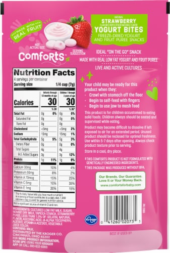 Comforts™ Strawberry Yogurt Bites Perspective: back