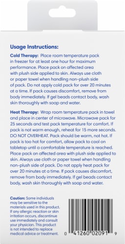 Kroger® Hot or Cold Gel Bead Pack Perspective: back