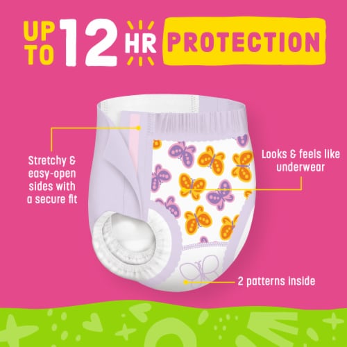 Comforts™ Day or Night Training Pants Girls 3T-4T (32-40 lbs) Perspective: back