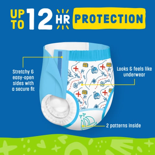 Comforts™ Day or Night Training Pants Boys 4T-5T (37+ lbs) Perspective: back
