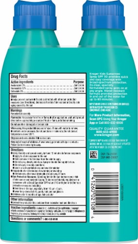 Kroger® SPF 50 Kids Sunscreen Perspective: back