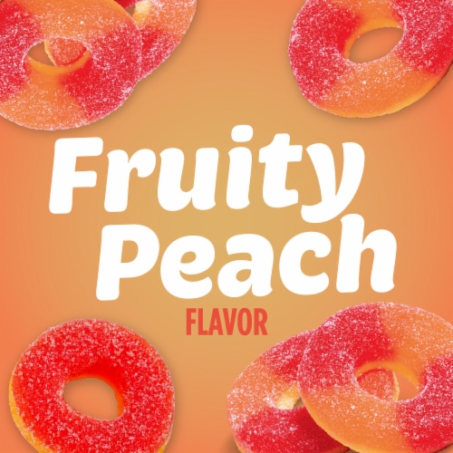 Kroger Peach Gummi Rings Candy Bag Perspective: back