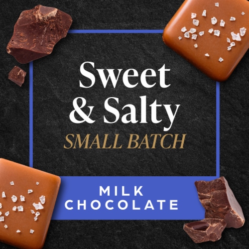 Private Selection® Milk Chocolate Sea Salt Soft Caramels Holiday Candy Perspective: back
