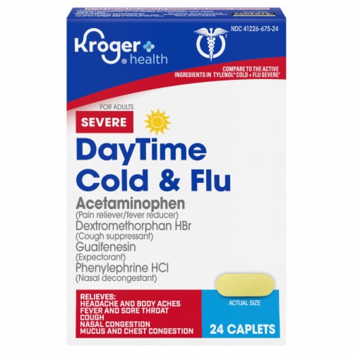 Kroger® Severe Cold & Flu Daytime Cold Medicine Perspective: back