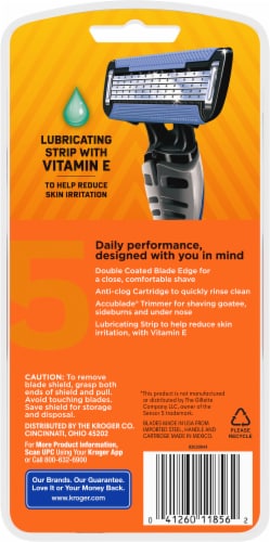 Kroger® Sensitive 5 Blade Disposible Razors Perspective: back