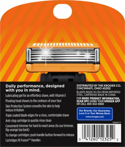 Kroger® Blade and Cartridges Razor Pack Perspective: back