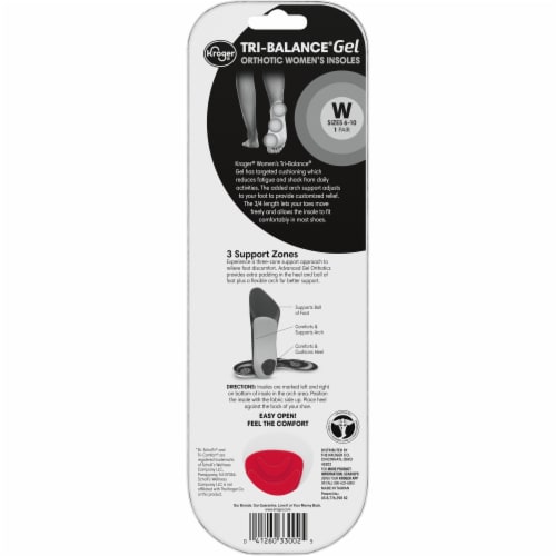 Kroger® Women's Tri-Balance Insoles Perspective: back