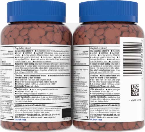 Kroger® Ibuprofen 200 mg Coated Tablets Twin Pk BIG Deal! Perspective: back