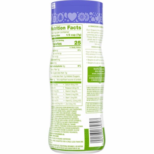 Simple Truth Organic™ Purple Carrot & Blueberry Whole Grain Puffs Perspective: back