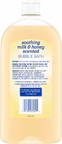 Kroger® Milk & Honey Bubble Bath Perspective: back