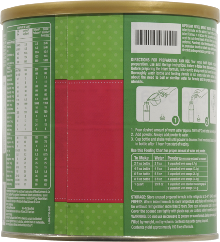 Comforts® For Baby Stage 1 Soy-Based Infant Formula With Iron Perspective: back