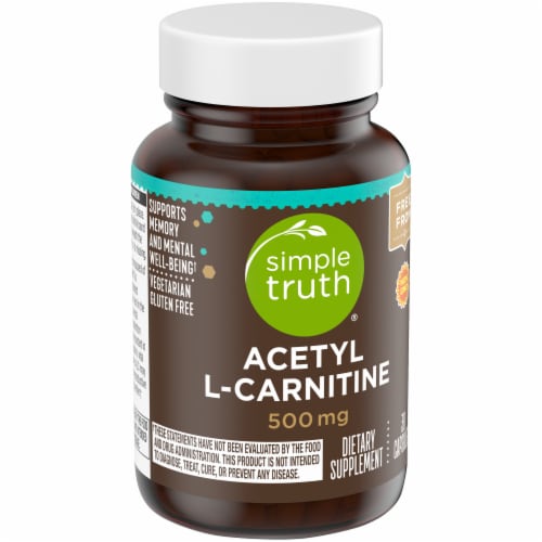 Simple Truth® Acetyl L-Carnitine Capsules 500mg Perspective: back