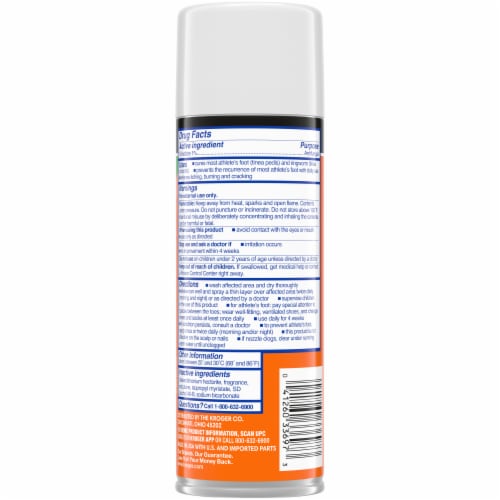 Kroger® Foot Odor Control Antifungal Powder Spray Perspective: back