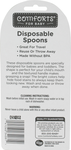 Comforts® For Baby Disposable Baby Spoons Perspective: back