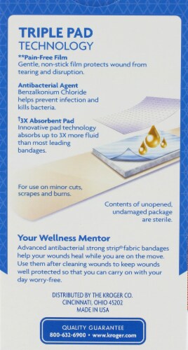 Kroger® Strong Strip Fabric Bandages Perspective: back