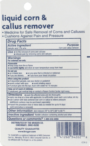 Kroger® Liquid Corn & Callus Remover Perspective: back