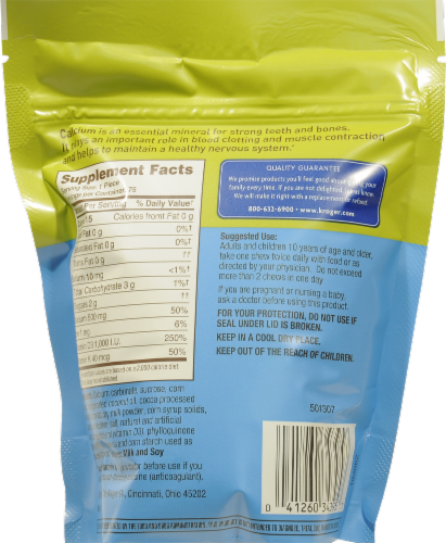 Kroger® Chocolate Calcium Soft Chews Perspective: back