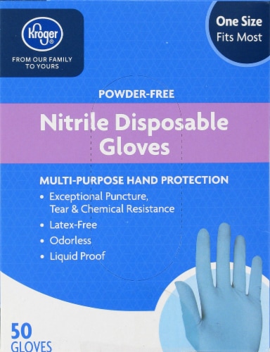 Kroger® Nitrile Powder Free Disposable Gloves Perspective: back
