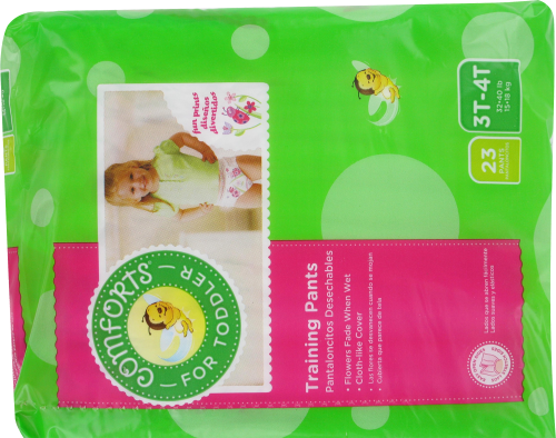 Comforts® For Toddler Day & Night Training Pants Girls 3T-4T Perspective: back