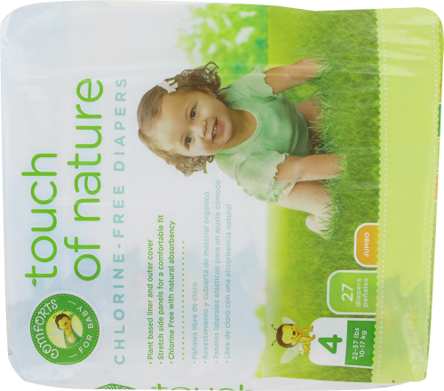 Comforts For Baby Touch Of Nature Size 4 Jumbo Chlorine Free Diapers 27 Ct Fry S Food Stores