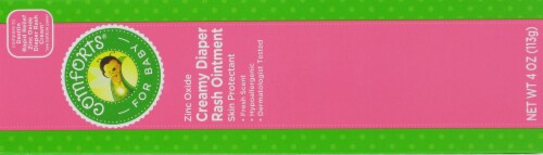 Comforts® For Baby Zinc Oxide Creamy Diaper Rash Ointment Perspective: back