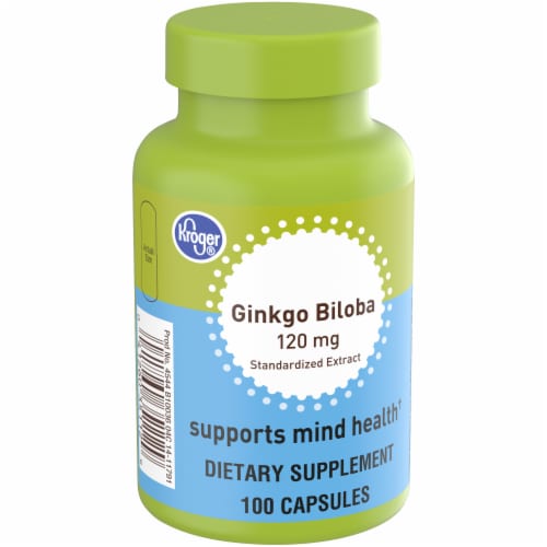 Kroger® Ginkgo Biloba Capsules 120mg Perspective: back