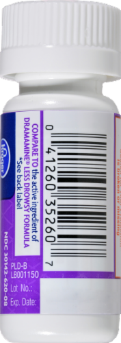 Kroger® Less Drowsy Formula Motion Sickness 25mg Tablets Perspective: back