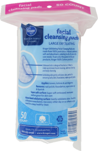 Kroger® Large Exfoliating Facial Cleansing Pads Perspective: back