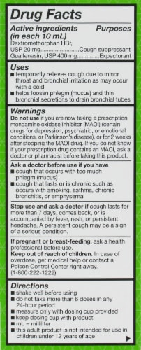 Kroger® Non-Drowsy Tussin Dm Max Cough & Chest Congestion Suppressant Perspective: back