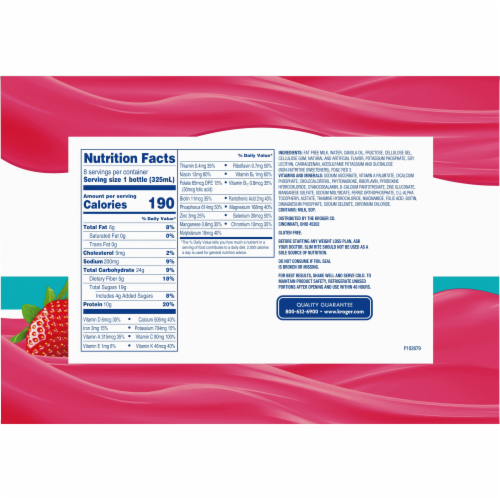 Kroger® Slim Rite® Strawberry Cream Meal Alternative Beverage Perspective: back