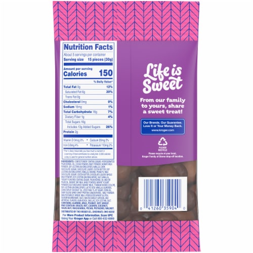 Kroger® Chocolate Bridge Mix Perspective: back