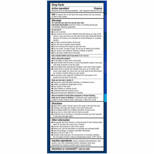 Kroger® Hair Regrowth Treatment for Men Perspective: back