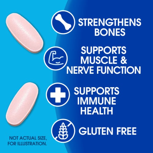 Kroger® Calcium 600 mg with 20mcg Vitamin D Bone Health Tablets Perspective: back