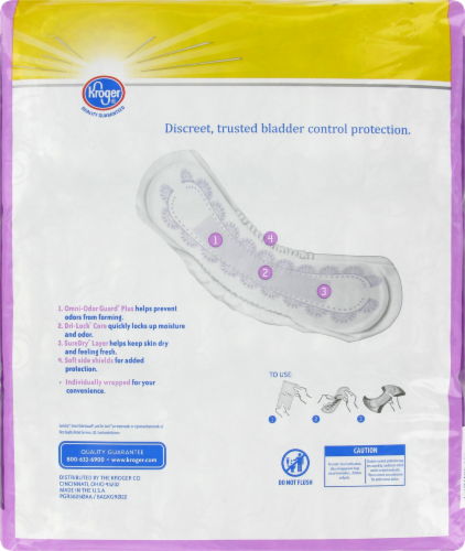Kroger® Maximum Long Pads for Women Perspective: back